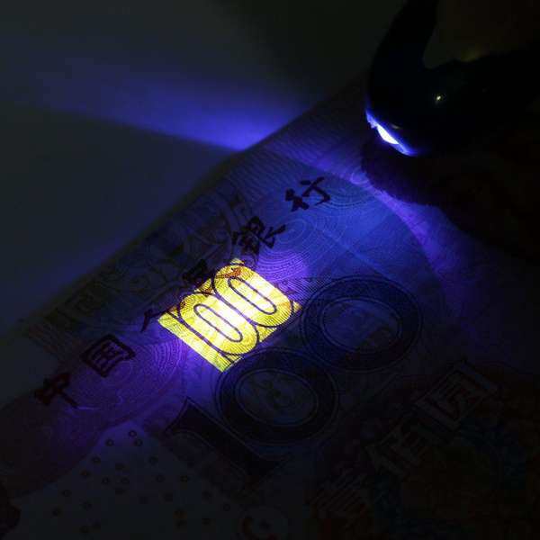 GETEK Handheld Portable UV Led Light Torch Lamp Counterfeit Currency Money Detector