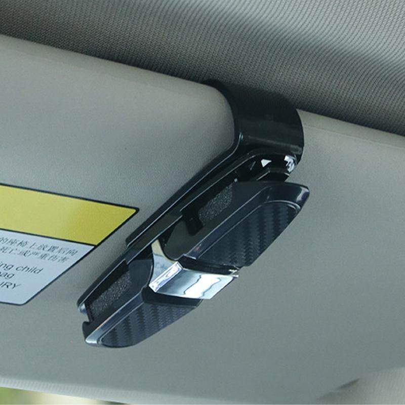 Car Glasses Cases Fastener Cip Ticket Card Clamp Auto Accessories Car Sun Visor Sunglasses Holder ABS Eyeglasses Clip Portable