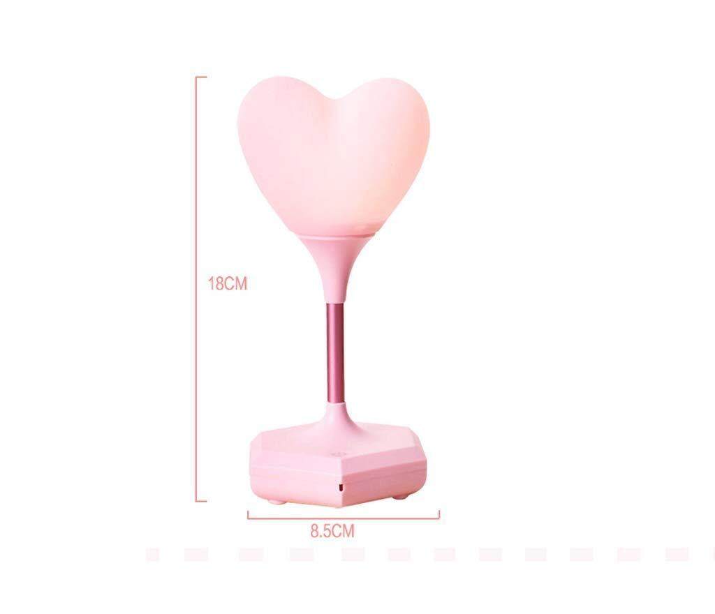 Warm LED Three Touch USB Charging Heart-Shaped Night Light, Love Silicone Can Be Recorded Small Table Lamp Heart Lamp Xmas Children Gifts , white