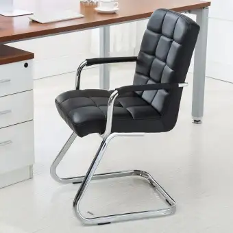 Full Leather Z Leg Design Stylish Chair Fully Assembly