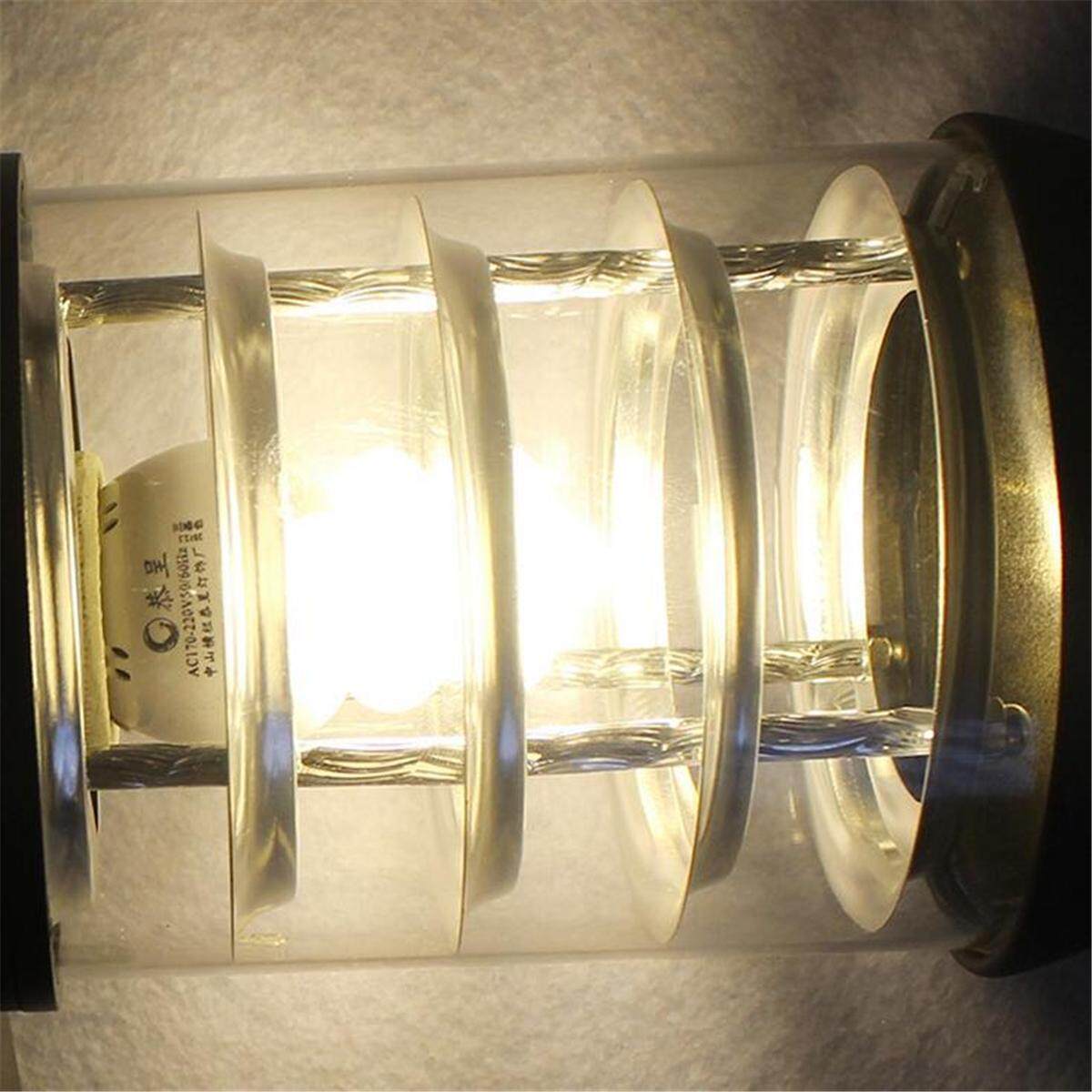 (photo)New LED Outdoor Wall Sconce Up&Down Lamp Waterproof Light Fixture Garden Patio # Grey - intl