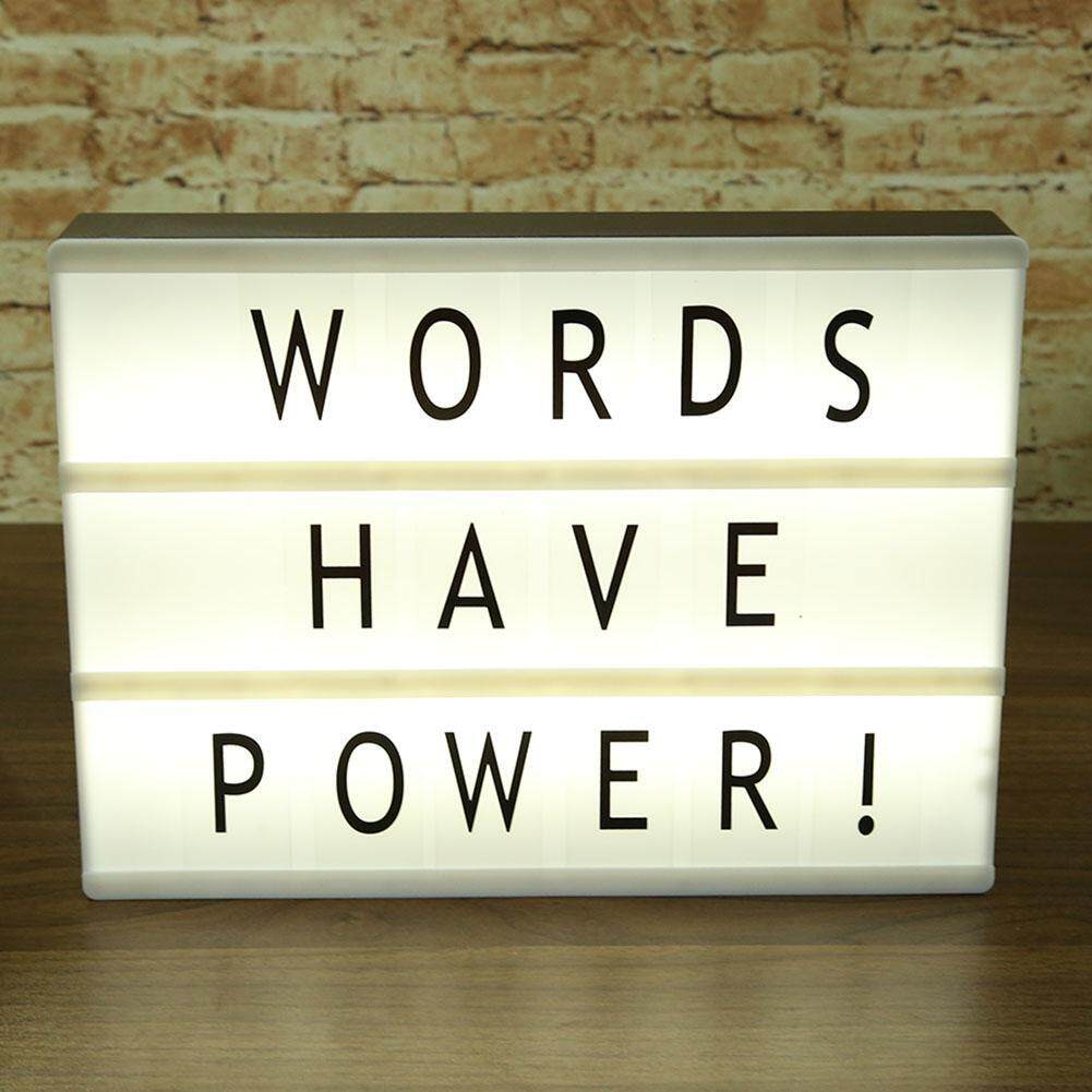 A4 Size USB LED Light Box Night Lamp DIY Letters Combination Home Decor