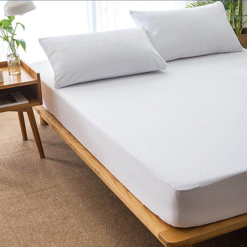 OH 100*190cm Cotton Matress Cover Solid Color Waterproof Dust-Proof Mattress Protector