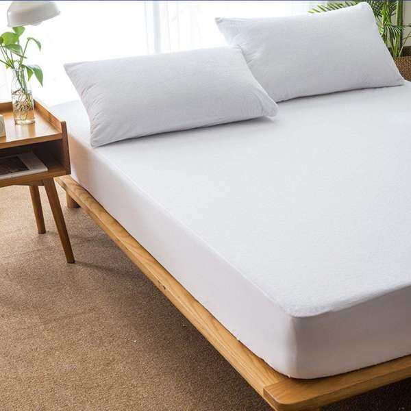 GOOD 100*190cm Cotton Matress Cover Solid Color Waterproof Dust-Proof Mattress Protector - intl