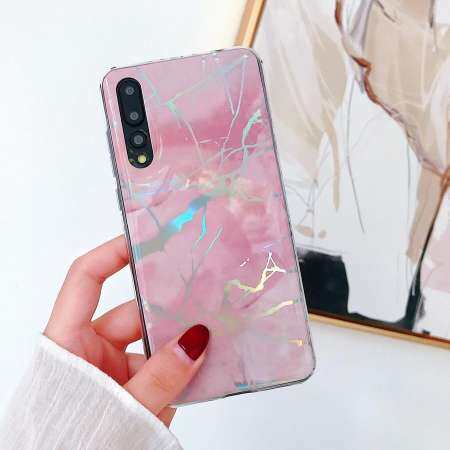 คุ้มค่าเมื่อซื้อตอนนี้ ปิดป้องกัน Huawei P20 นน Marble Iridescent Holographic Holo
เคสโทรศัพท์ - INTL ลดล้างสต๊อกนาทีทอง