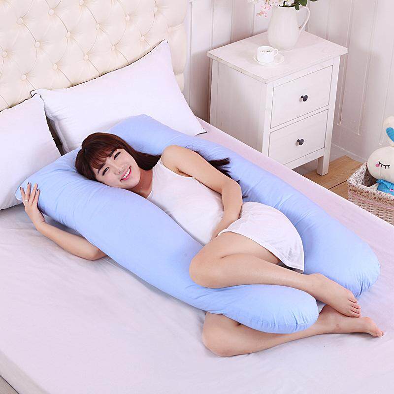 Sleeping Support Pillow For Pregnant Women Body 100% Cotton Pillowcase U Shape Maternity Pillows Pregnancy Side Sleepers Bedding - intl