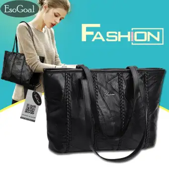 leather work tote shoulder bag