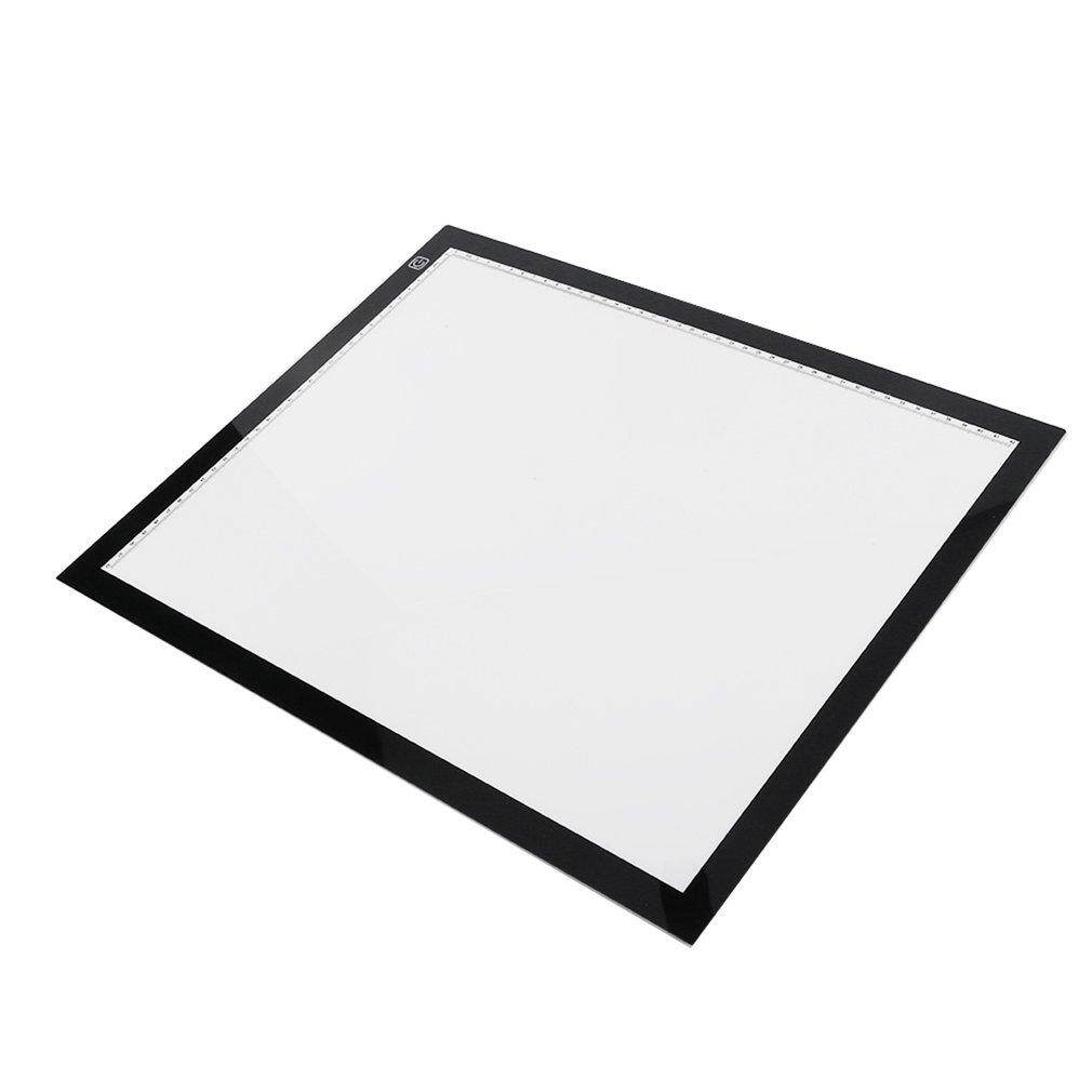 A3 Portable LED Drawing Board Eyesight Protection Touch Dimmable Tracing Table Light Pad Box for 2D Animation Sketching