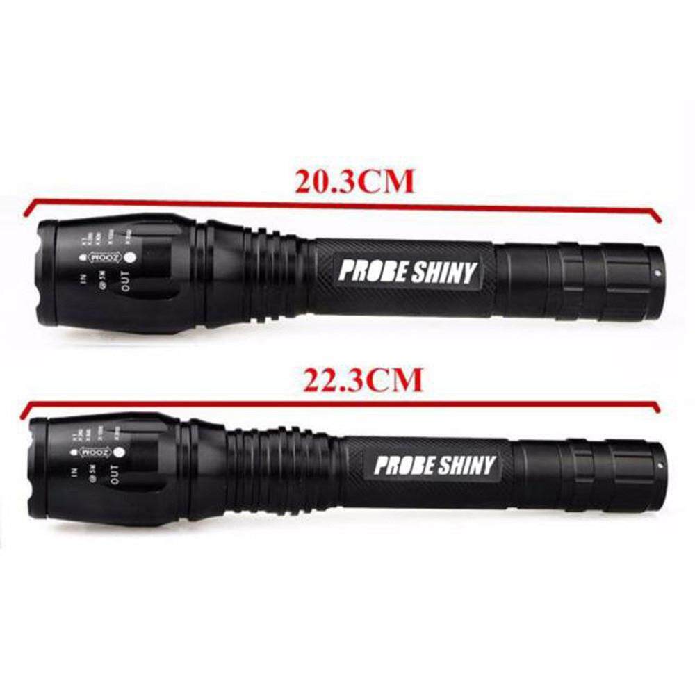 X800 XML T6 LED Zoom Tactical Military Flashlight Super Torch Set