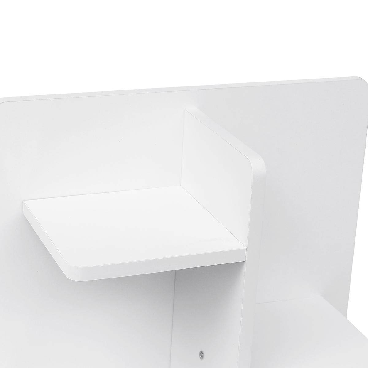 Modern Bedside Table With Drawer Nightstand Storage Bedroom Cabinet Shelf Units Yellow white - intl