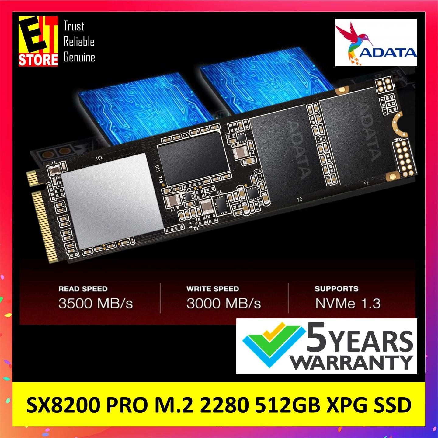Adata Xpg Sx00 Pro 512gb Pcie Gen3x4 M 2 2280 Solid State Drive Xpg Gaming Ssd Internal Ssd Lazada