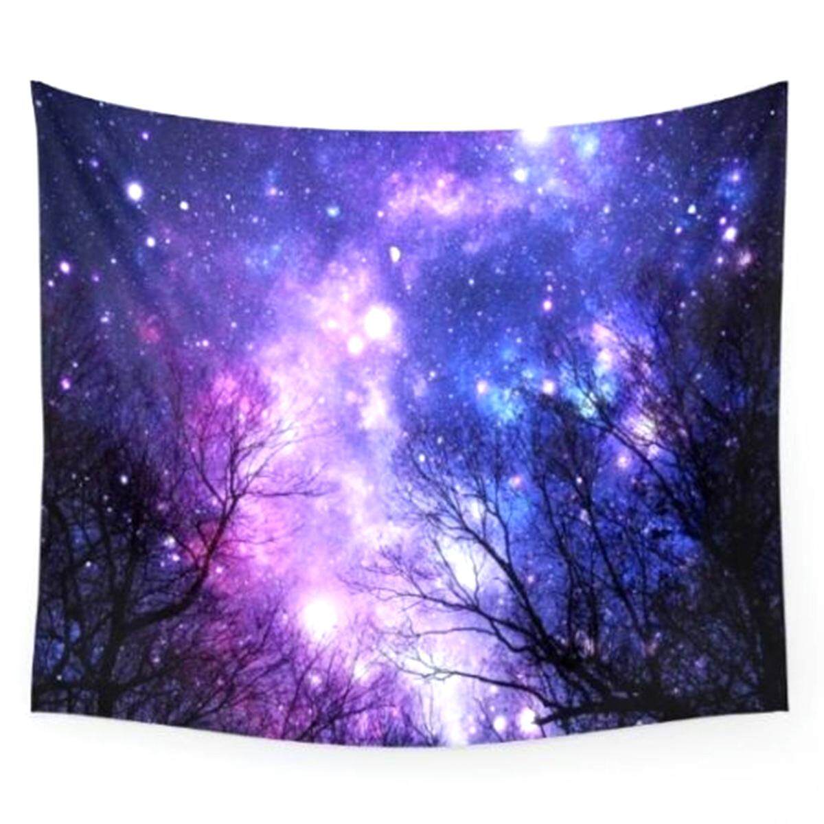 Galaxy Forest Mandala Tapestry Wall Hanging Throw Dorm Bedspread Yoga Mat Decor