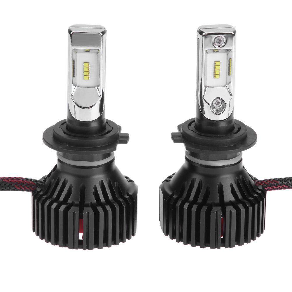 DICN 1 Pair Universal 9-32V 6500K T8 ZES H7 LED Car Auto Headlight Head Lamp Bulbs