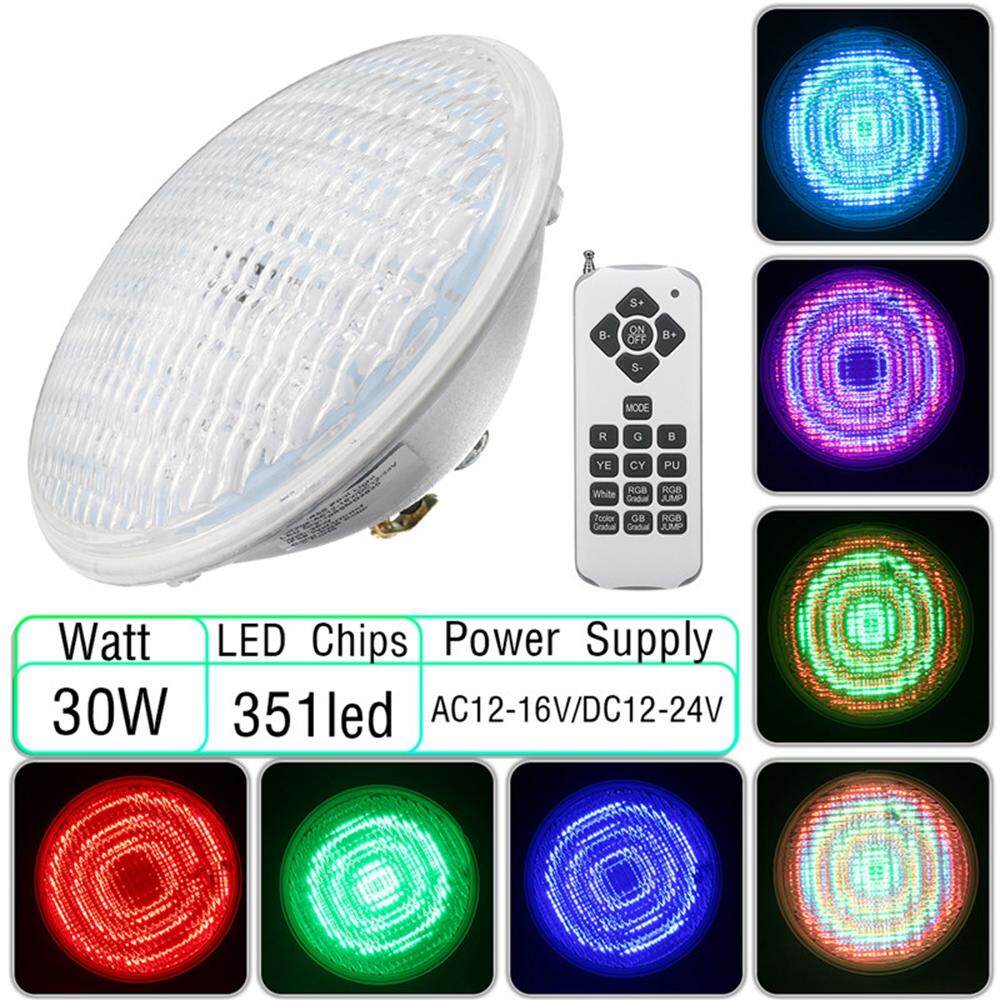 RGB ĐÈN LED Bể Bơi Đèn 30 Wát 351 Đèn LED RGB AO Ánh Sáng Dưới Nước Đèn Romete Điều Khiển