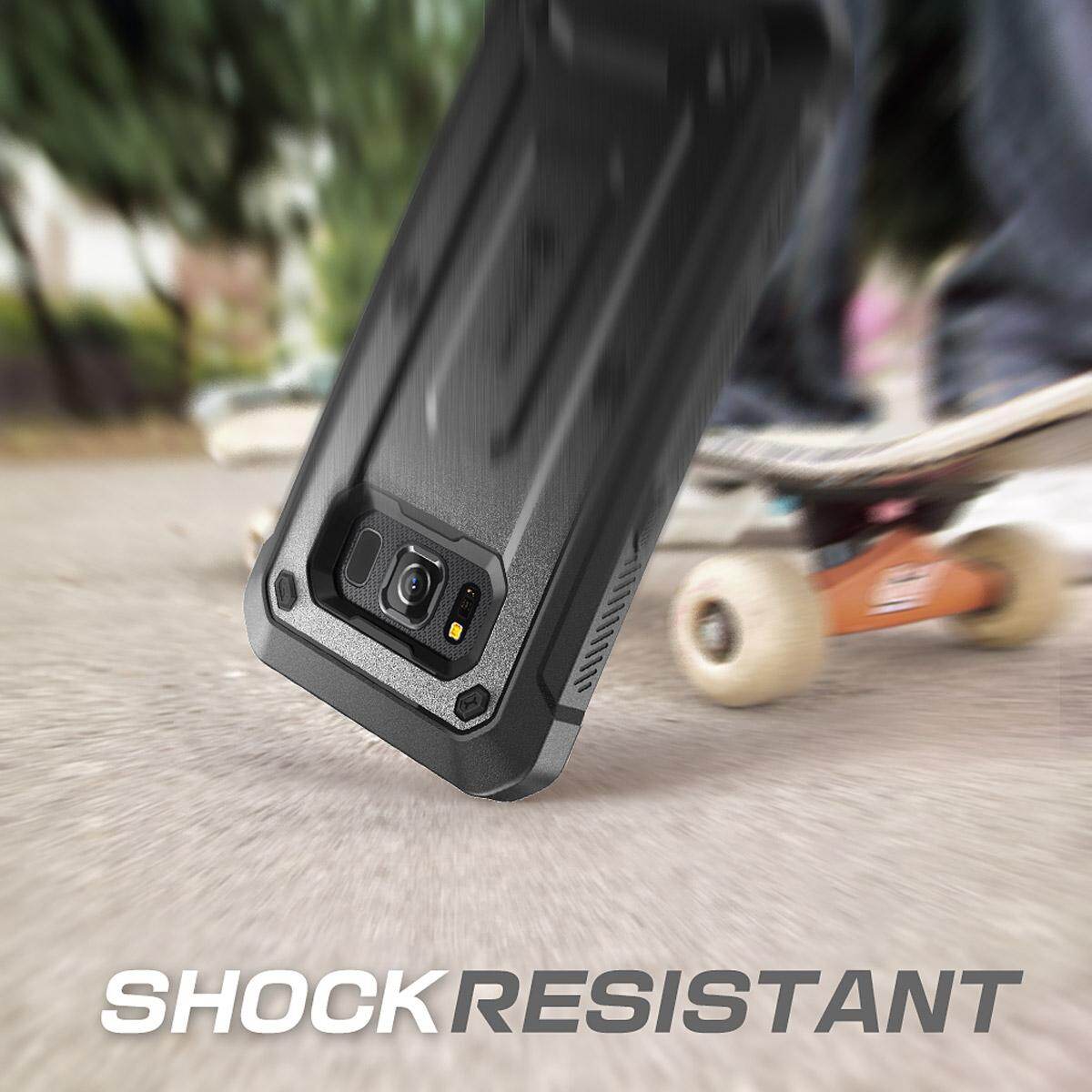 Ốp Cho Samsung Galaxy S8Active Vỏ Ốp Gồ Ghề Toàn Thân SUPCASE Với Bảo Vệ Màn Hình Và Bao Da Kẹp Thắt Lưng