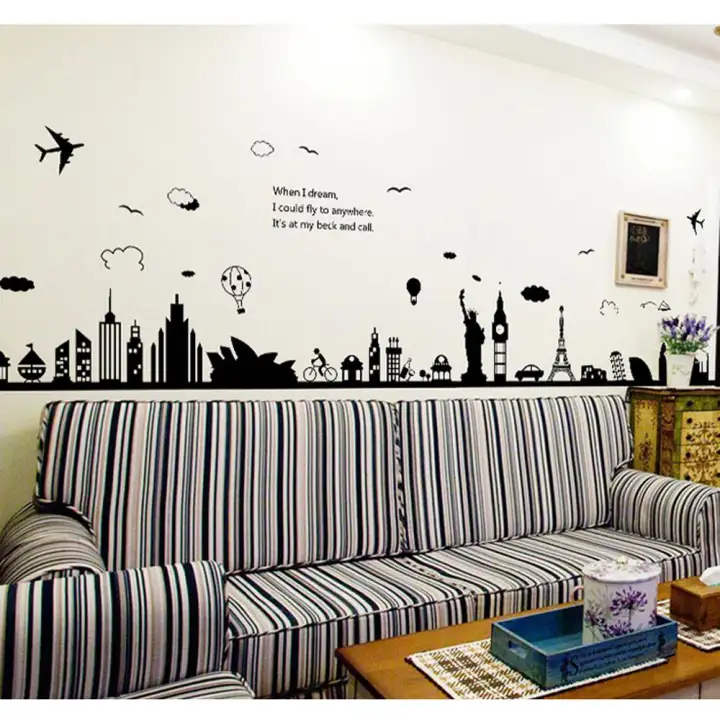 Eiffel Tower Sydney Pvc Wall Decals Diy Home Sticker Wallpaper Eiffel Tower Sydney Pvc Wall Decals Diy