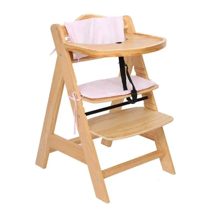 wooden high chair adjustable height