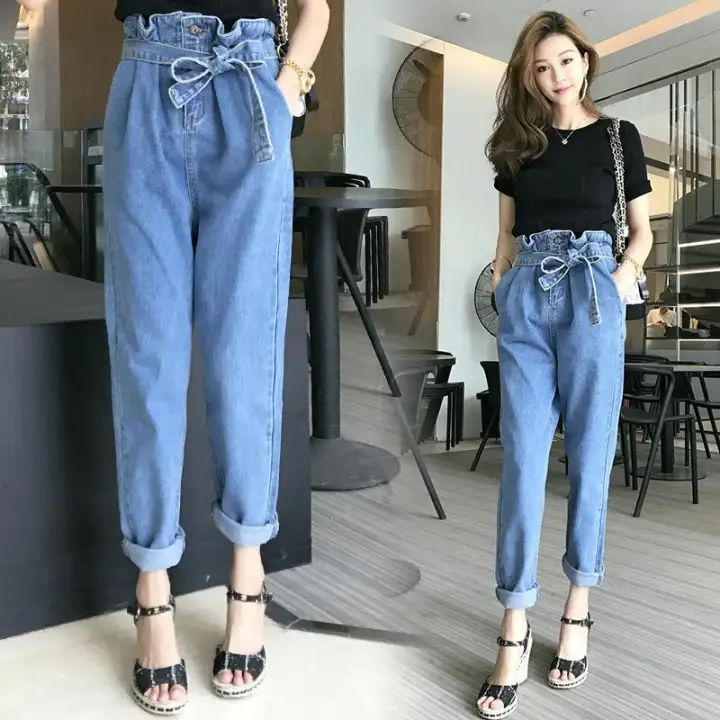 korean denim pants