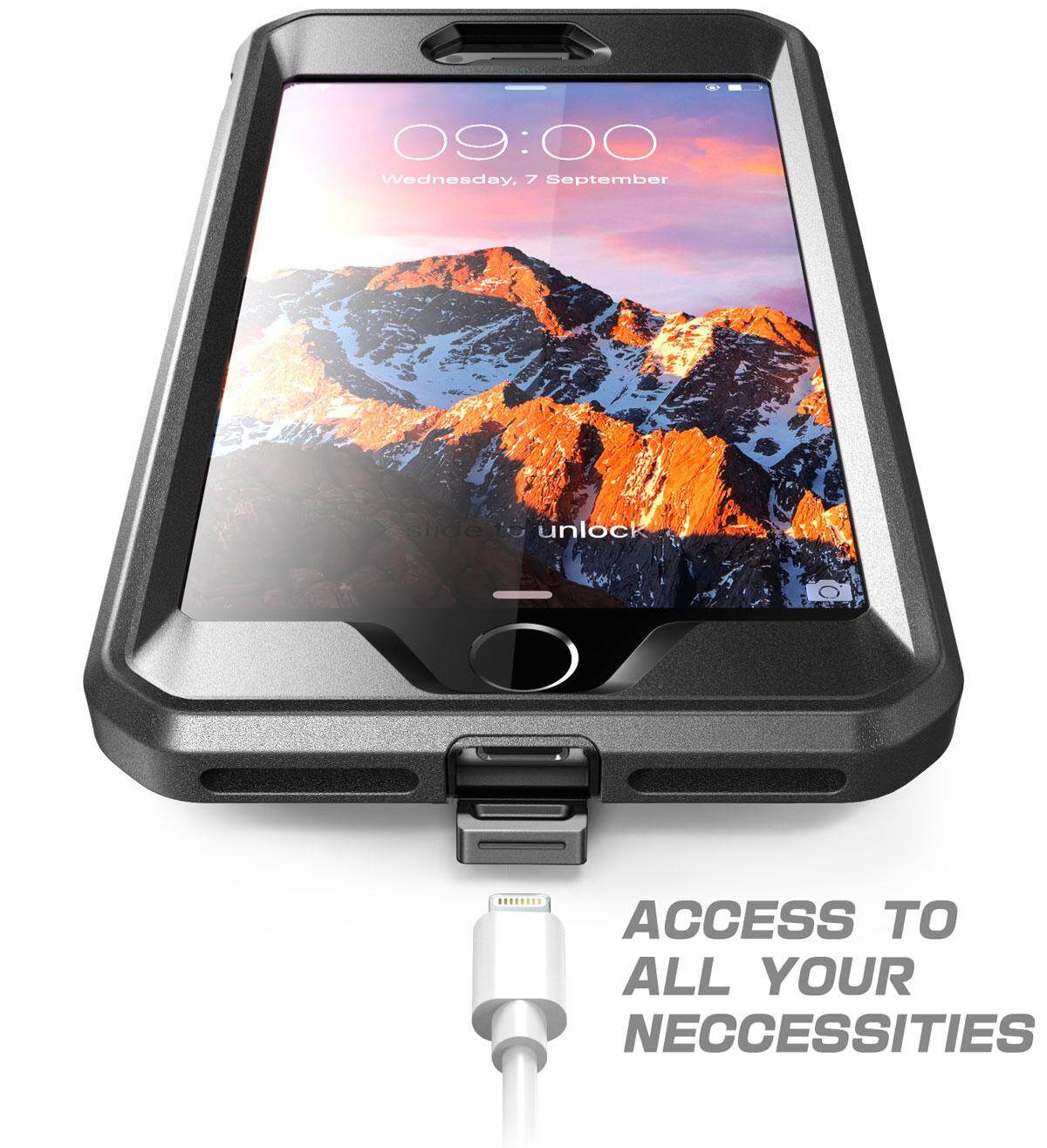 BẢO VỆ SUPCASE iPhone 7 Plus 8 Plus Toàn thân Shocproof Bao Da Kẹp có Nắp Đậy Bảo Vệ Màn Hình