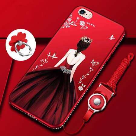 สำหรับ Apple iPhone 6/6 วินาทีกรณีหรูหรา 3D กรณีพลาสติกนุ่ม Coque สำหรับ iPhone 6 ซิลิคอน Glitter พลอยเทียมปกคลุมฝาครอบ - รุ่นมาตรฐาน 3*1 (Multicolor-1) - นานาชาติ