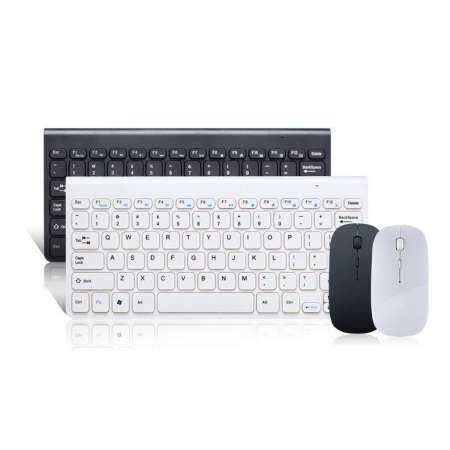 ผู้ขายที่ดีที่สุด Simple ULTRA - Slim สีดำ USB Mini Wireless แป้นพิมพ์และเมาส์ Combo Kit