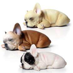 Thú cưng dễ thương giấc ngủ không thể đánh thức loạt Pháp Bulldog tay làm trẻ em mô phỏng mô hình động vật đồ chơi (OPP túi)