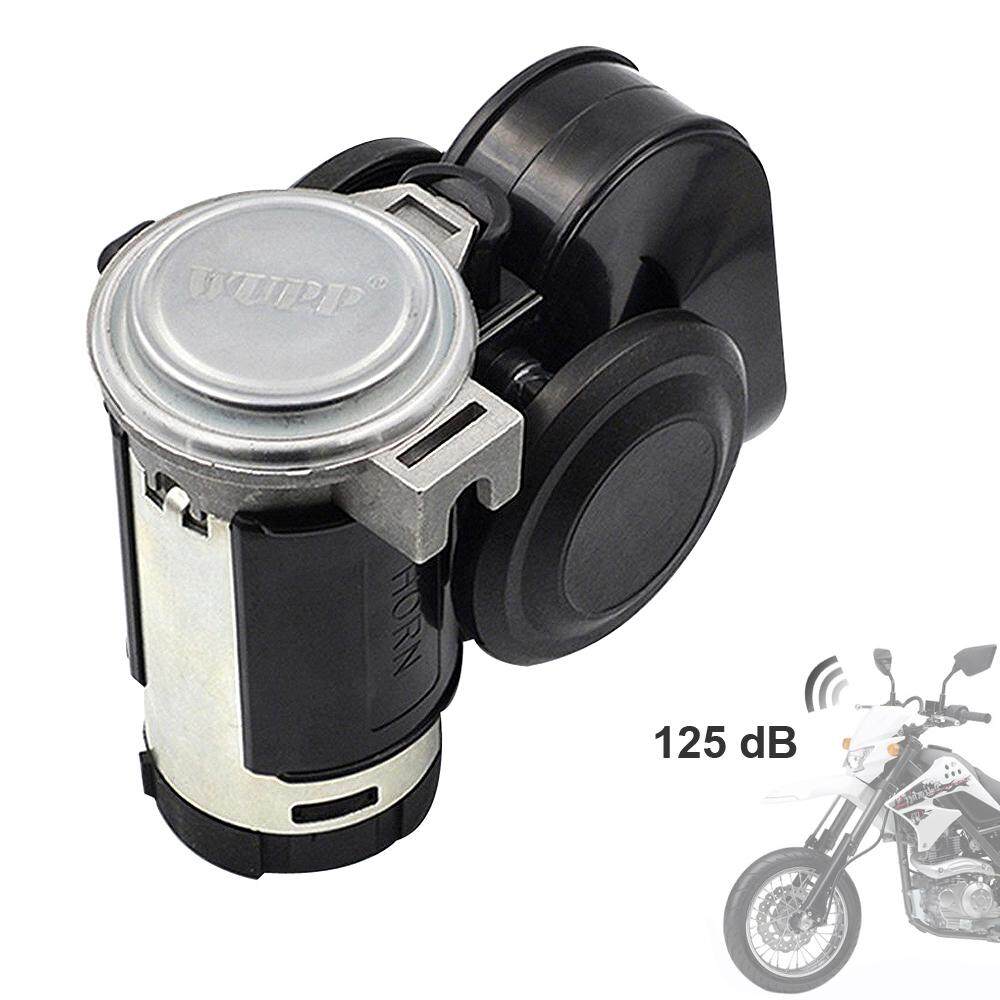 Siput Kompak Dual Bel Udara 12 V 139dB Glossy Emas untuk Kendaraan Mobil Sepeda Motor Yacht Perahu SUV