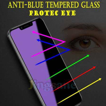 3 ชิ้นสำหรับ VIVO V11 Anti Bluelight ปกป้อง Eye Soft EDGE 3D คลุมทั้งหมดป้องกันกระจกเทมเปอร์ปกป้องหน้าจอฟิล์ม