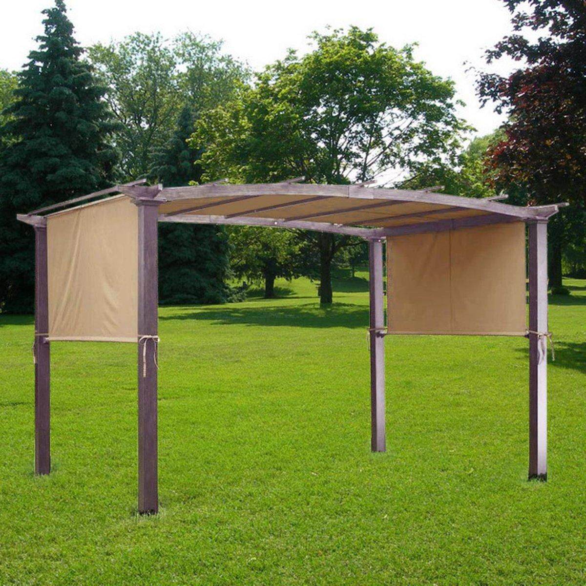 5.2x1.2m Sun Shade Pergola Canopy Outdoor Camping Cover Garden Patio Shelter