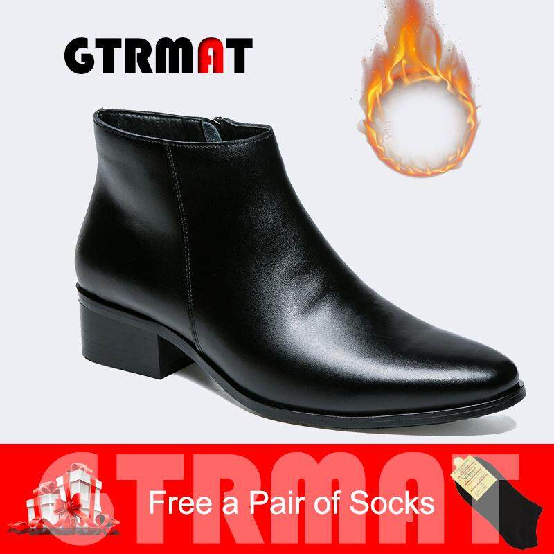 high cut formal leather shoes