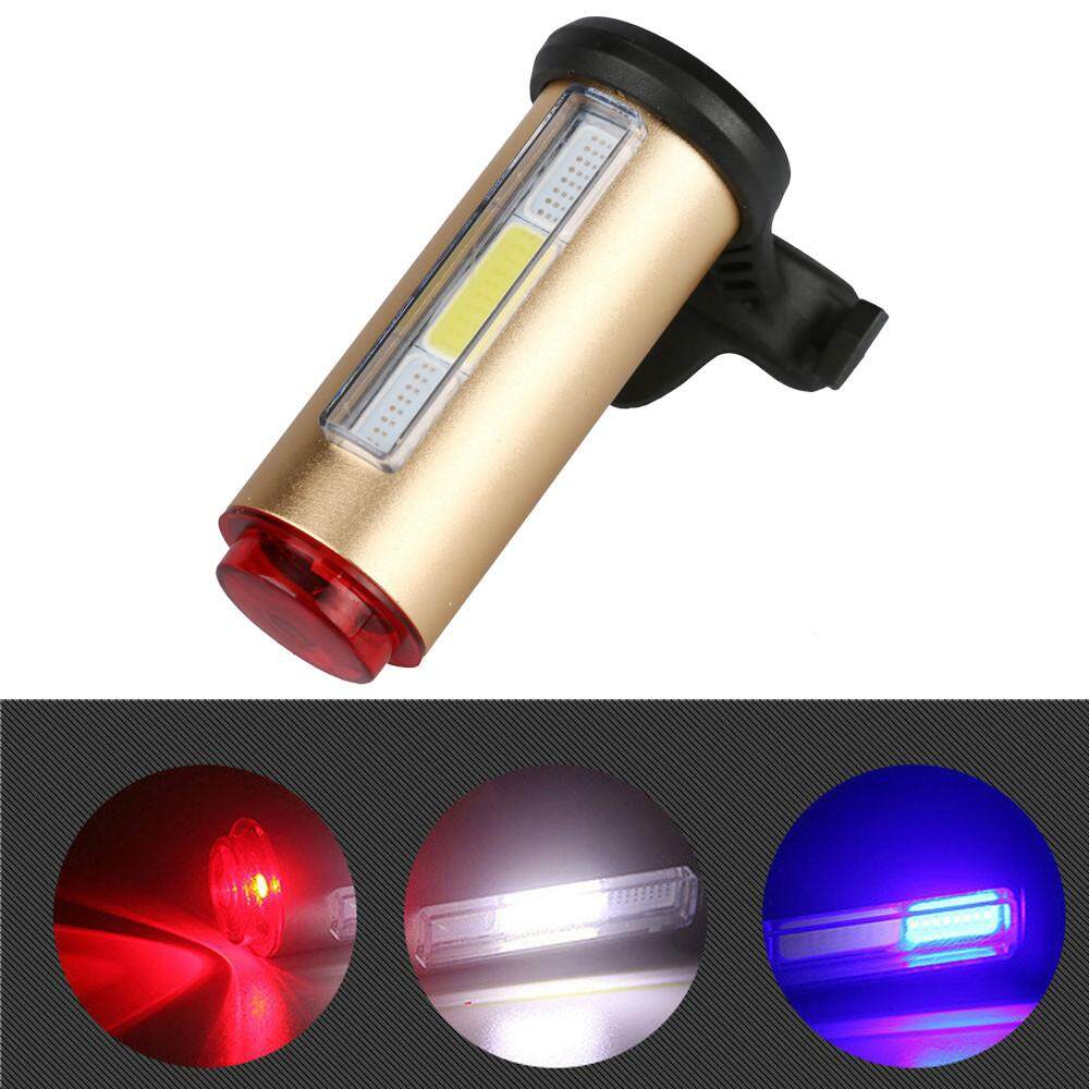 New Bicycle LED USB Charging Rear Tail Warning Safety Light Lamp 7 Modes