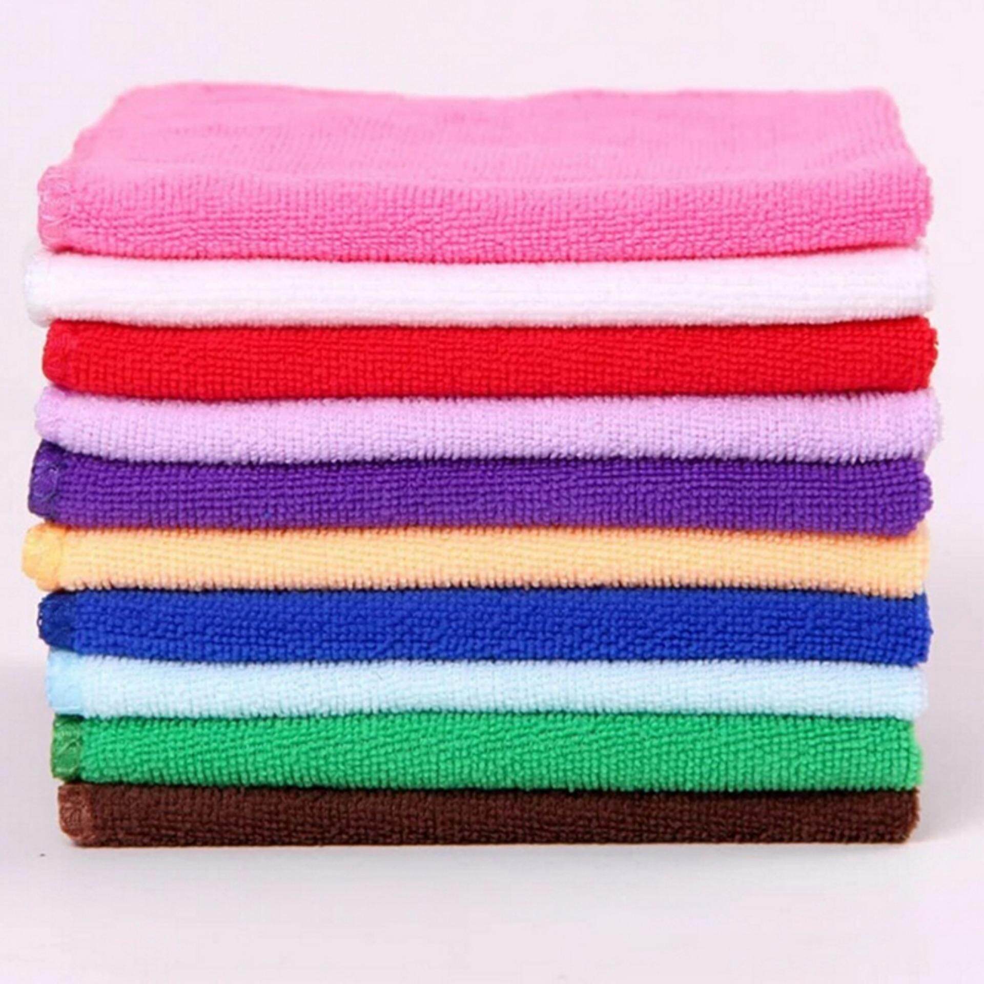 est Absorbent Microfiber Towels Hand Towel Kitchen Dishcloth Dishrag Washcloth - intl