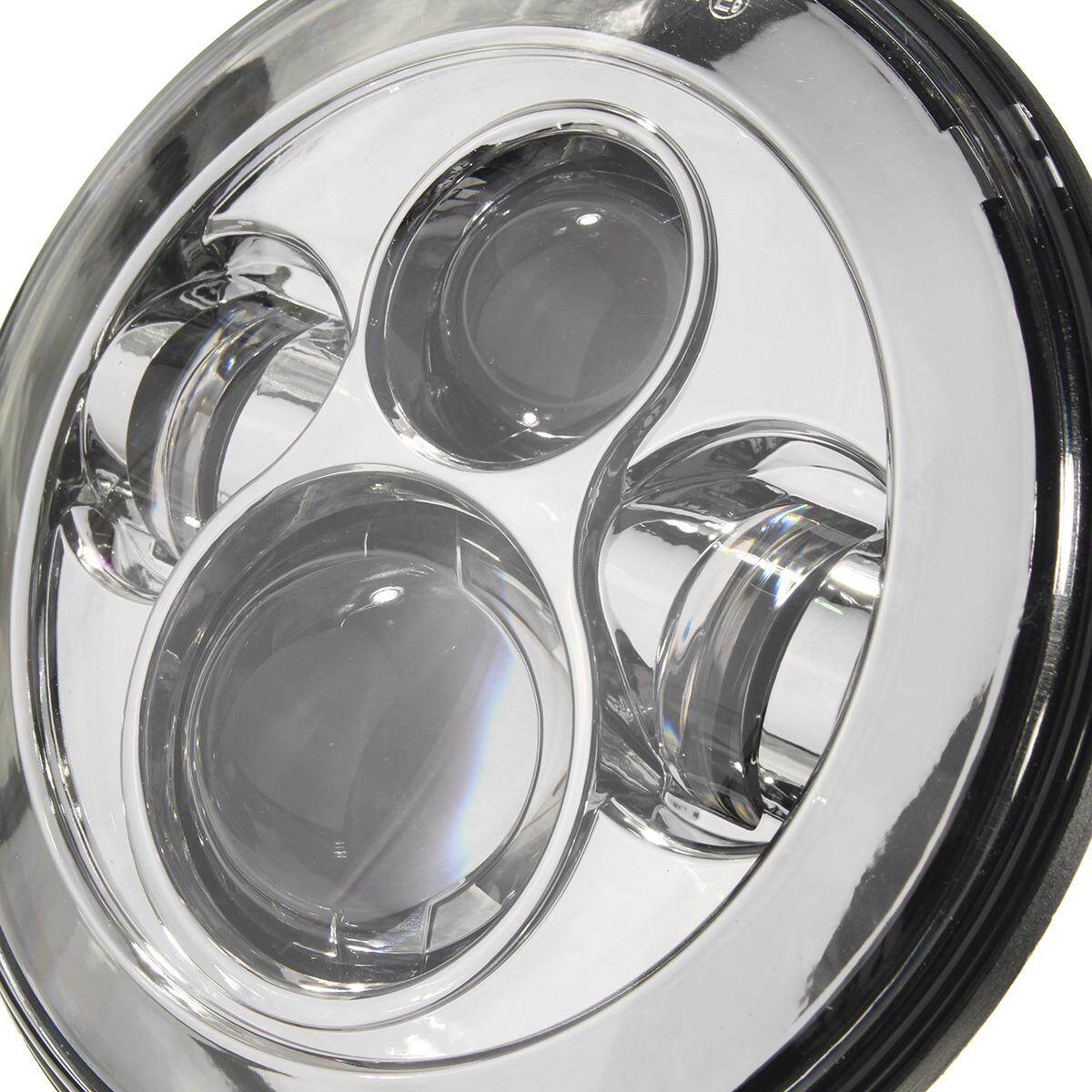 7 Inch Chrome Máy Chiếu HI/Lo ĐÈN Pha LED Ánh Sáng Đèn cho Harley/Jeep Wrangler