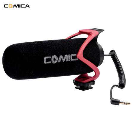 COMICA CVM-V30 LITE ไมโครโฟนรูปแบบขั้วโลก Super - cardioid การออกแบบรองเท้าเย็นไมโครโฟนคอนเดนเซอร์สำหรับกล้องสมาร์ทโฟนสีดำ