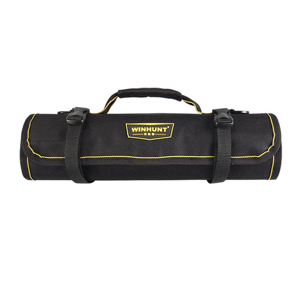 MagiDeal Multi Pockets Electrical Tool Bag Folding Tool Roll Wrap Utility Storage Bag