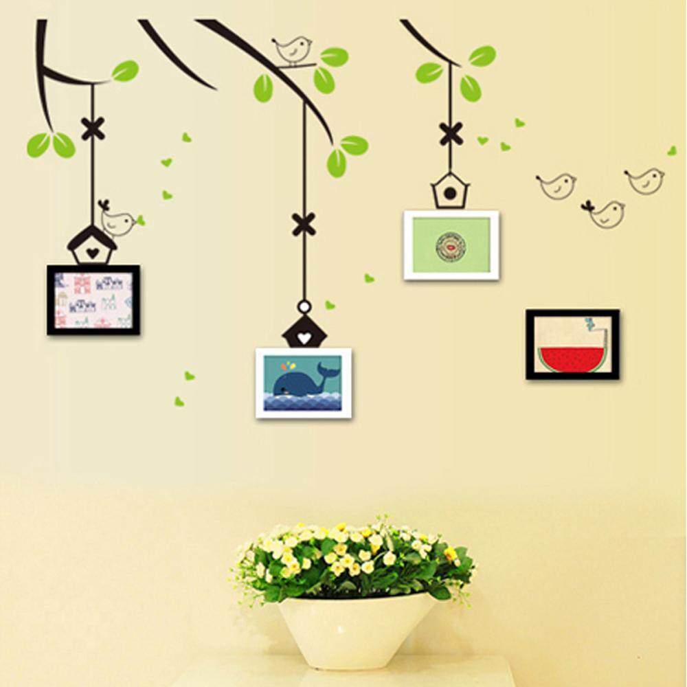 Tree Bird Nest PVC Wall Decals DIY Home Sticker WallPaper Vinyl Wall arts Pictures Removable Murals For House Decoration Baby Living Rooms Bedroom Toilet