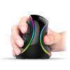 QNstar Delux M618 พลัส RGB เมาส์แนวตั้ง IntelliSense การหายใจเมาส์แบบมีสาย