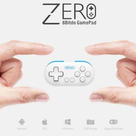 8 Bitdo ZERO MINI ตัวควบคุมเกมไร้สายแบบพกพา Gamepad, USB อุปกรณ์เสริมสำหรับเล่นเกม