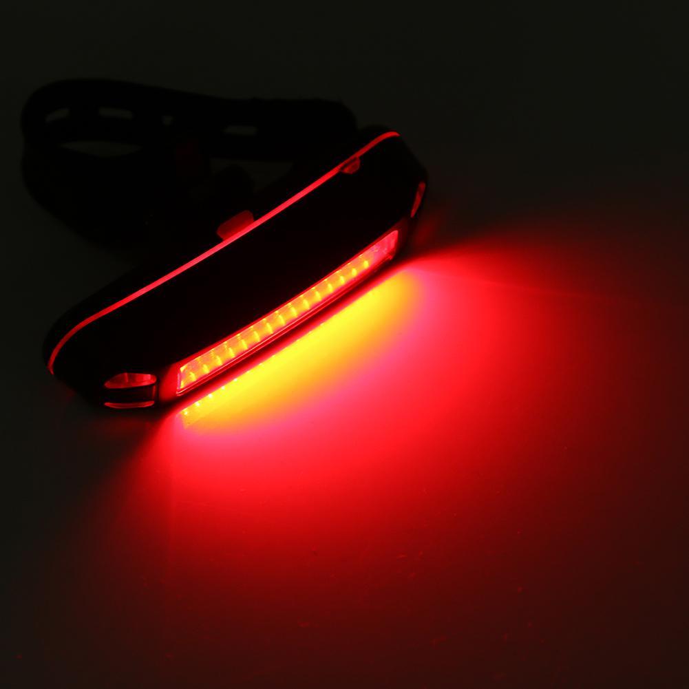 USB Rechargeable 100LM LED Bicycle Rear Taillight Waterproof Warning Lamp