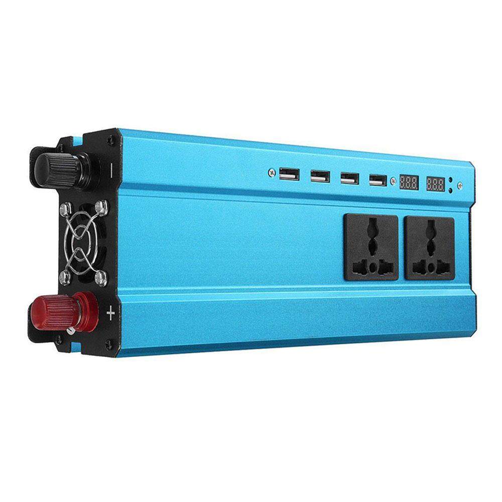 Auto SOLAR เครื่องแปลงไฟตัวแปลงแบบพกพา 2200 W Peak รถอลูมิเนียมอัลลอยด์ Auto SOLAR เครื่องแปลงไฟตัวแปลงแบบพกพา 2200 W Peak รถอลูมิเนียมอัลลอยด์