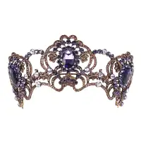 Vintage Wedding Bridal Rhinestone Headband Queen Tiara Crown Hair Accessories