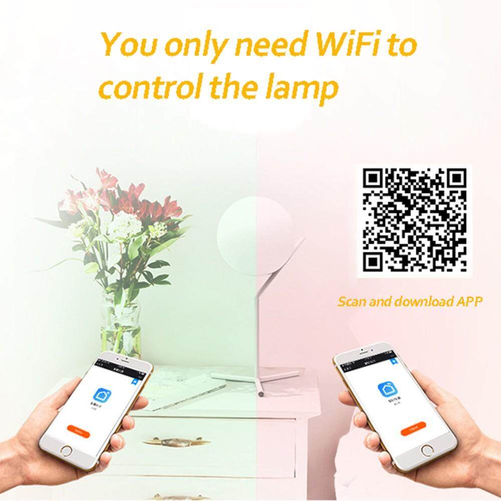 JY WiFi Thông Minh Ánh Sáng Mờ Nhiều Màu đánh thức Đèn Đèn Điều Khiển Giọng Nói RGBW