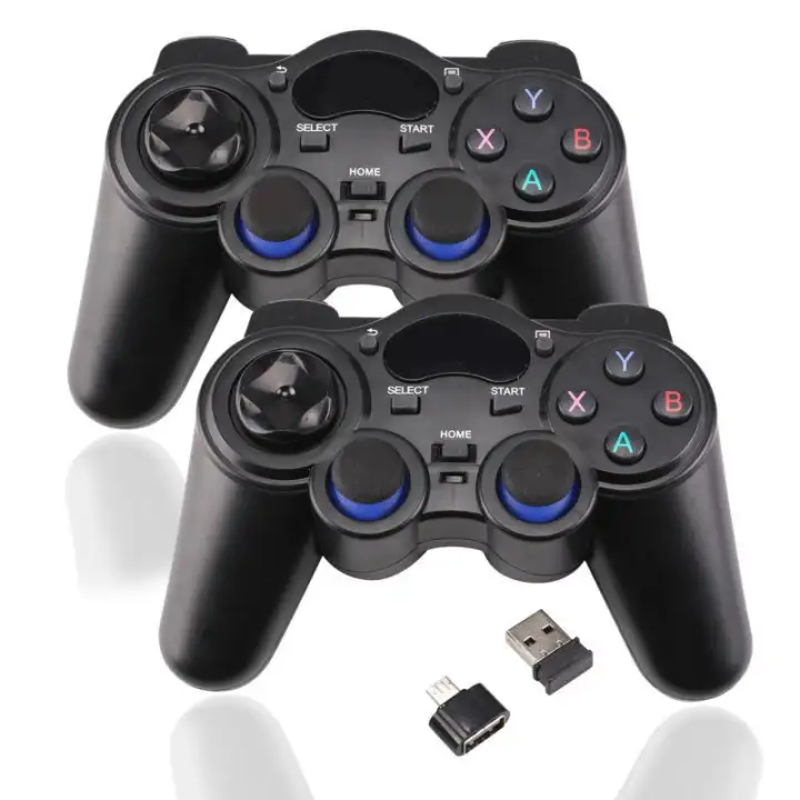 Ready Stock Shd 2 Pcs 2 4g Wireless Game Controller Gamepad Joystick For Ps3 Android Tv Box Lazada Singapore
