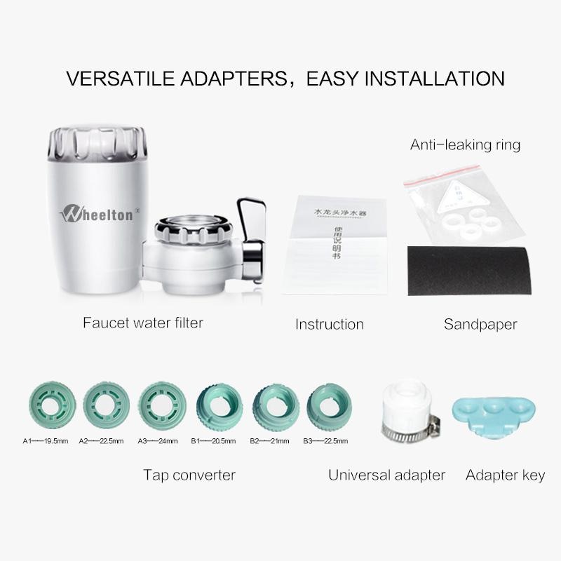Wheelton Water Filter Faucet 8 Layers Purification Ceramic Activated ...
