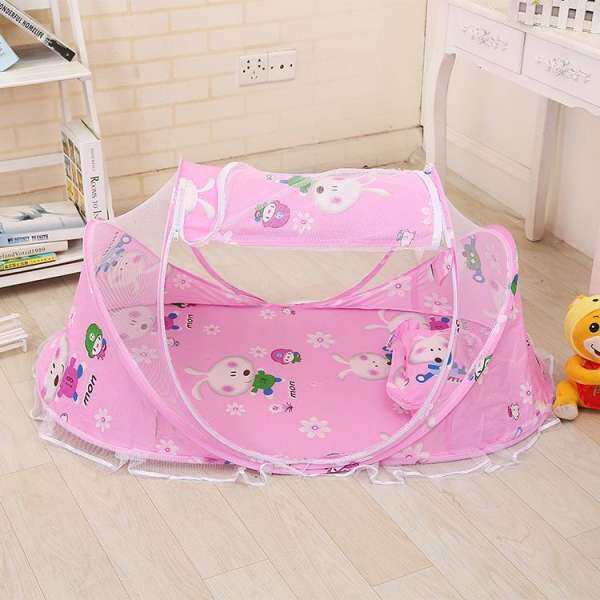 Foldable Toddler Kids Infant Baby Safty Mosquito Net Netting Crib Bed Crib