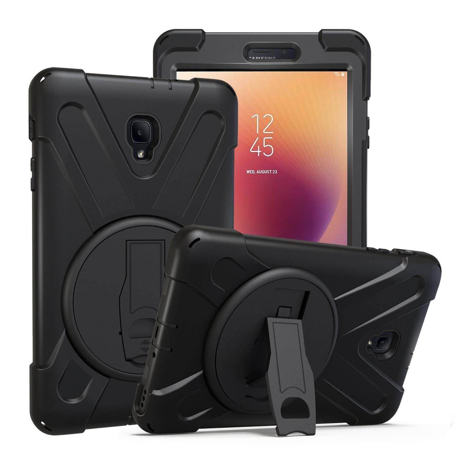 For shockproof heavy duty military armor hybrid shield case cover by for samsung galaxy tab a 8.0 2017 sm-t380 sm-t385