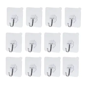 Adhesive Hooks Wall Hooks Heavy Duty Stick On Strong Waterproof