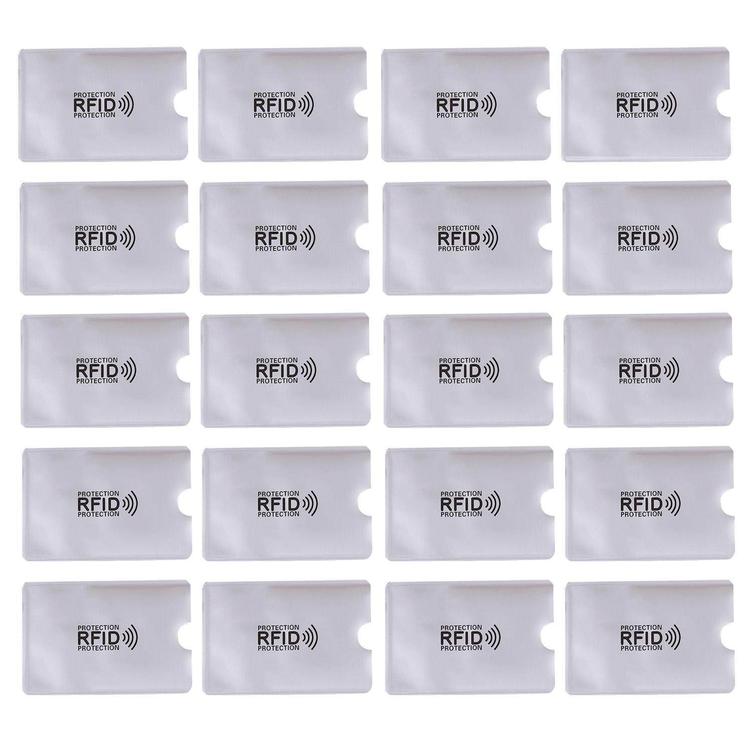 20 RFID Blocking Signal Anti Theft Credit Debit Card Holder Protector for Wallet