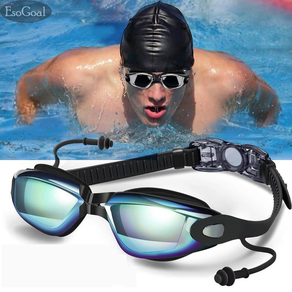 No Leaking Anti Fog UV 400 Protection Waterproof 180 Degree Clear Vision Triathlon Pool Goggles Yizerel Swim Goggles 2 Pack Swimming Goggles for Adult Men Women Youth Kids Child 