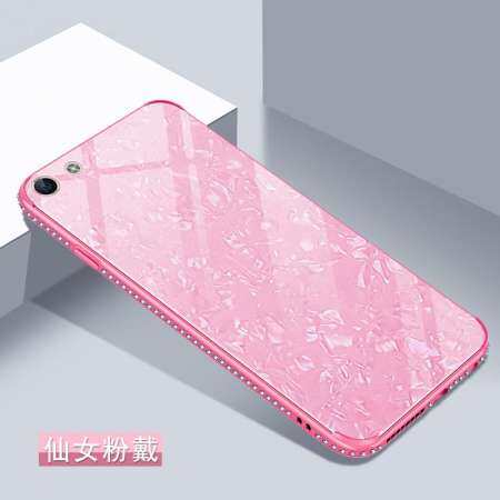 ระยิบระยับหอยสังข์กระจกนิรภัยปกหลังแข็งเพชรซิลิโคนกันกระแทกกรอบโทรศัพท์สำหรับ IPhone X กรณี